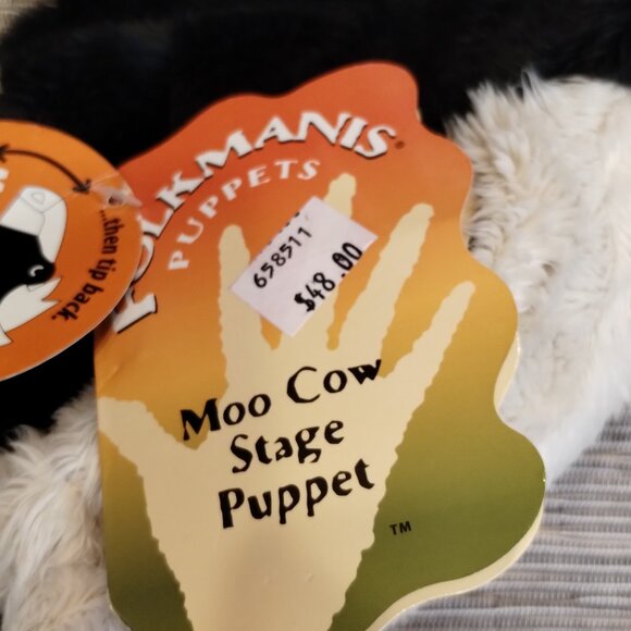 Folkmanis Mooing Cow Stage Puppet NWT - Picture 7 of 7